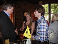 Christophe De Winter (vz Jong N-VA Brasschaat) met Jan Jambon